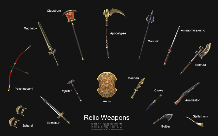  Relic Weapons